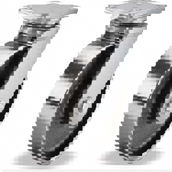 Swivel Top Plate Caster: Forged Steel, 6